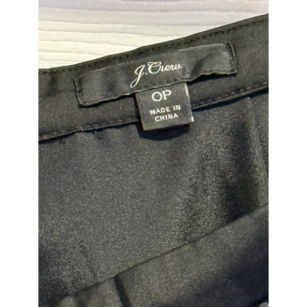 J Crew Black Pleated‎ Midi Skirt Women Size 0P